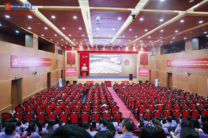  Quang cảnh Hội nghị tại điểm cầu VKSND tối cao.