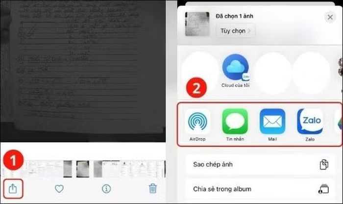  Chia sẻ thông tin qua tin nhắn hoặc email bằng cách đính kèm tập tin. 