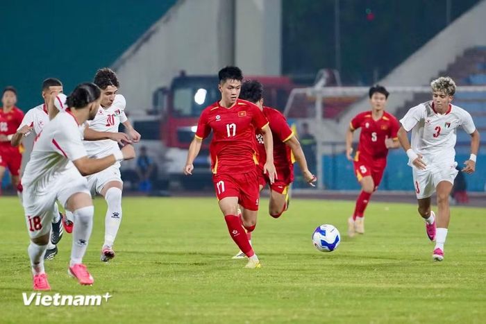 Sau khi đã để thua ở trận mở màn, U20 Việt Nam quyết tâm giành chiến thắng trước U20 Palestine để nuôi hy vọng đi tiếp. (Ảnh: Việt Anh/Vietnam+)