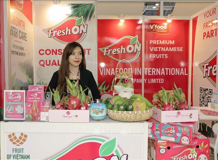 Một gian trưng bày của Việt Nam tại hội chợ. Ảnh: Xuân Vịnh/Phóng viên TTXVN tại Hong Kong (Trung Quốc)