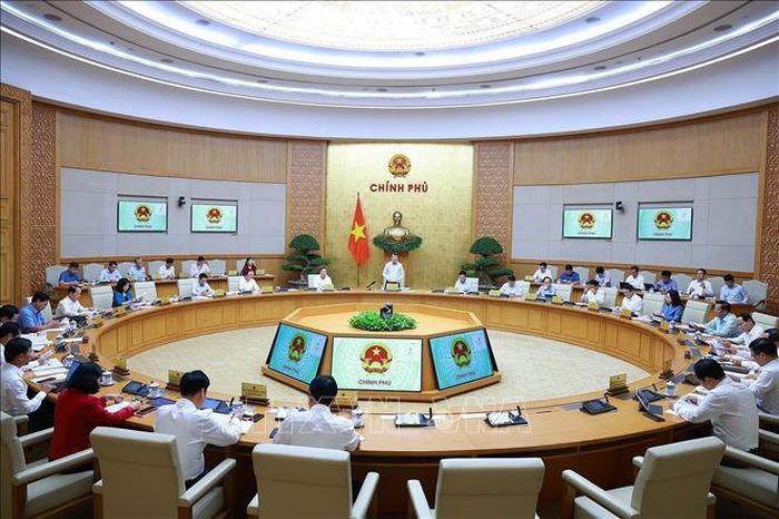 Phiên họp Chính phủ thường kỳ tháng 8 năm 2026. Ảnh: Dương Giang/TTXVN