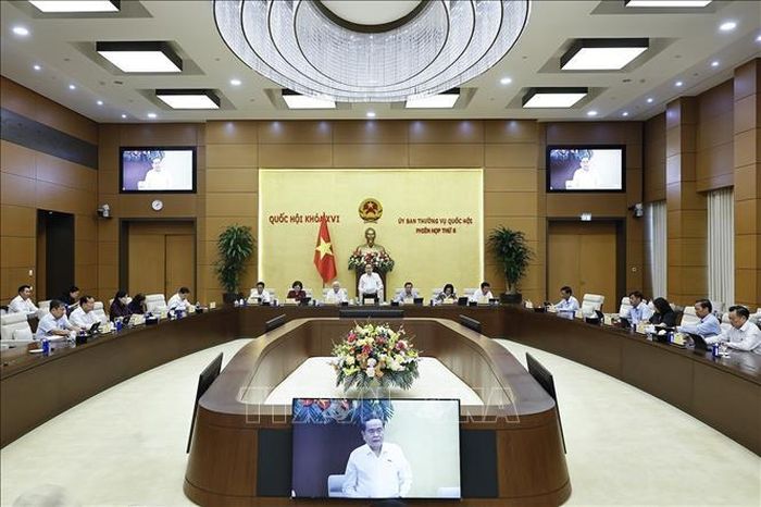 Chủ tịch Quốc hội Trần Thanh Mẫn phát biểu khai mạc Phiên họp. Ảnh: Doãn Tấn/TTXVN
