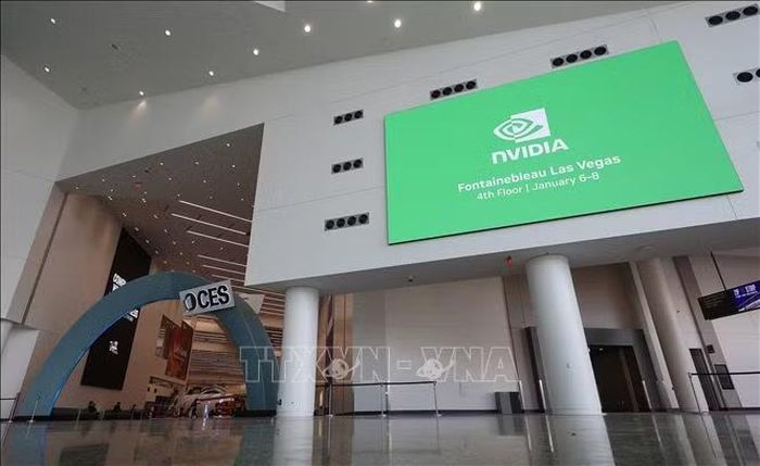 Video về chip AI của Nvidia tại triển lãm điện tử tiêu dùng CES ở Las Vegas, Nevada, Mỹ, ngày 5/1/2026. Ảnh tư liệu (minh họa): Yonhap/TTXVN