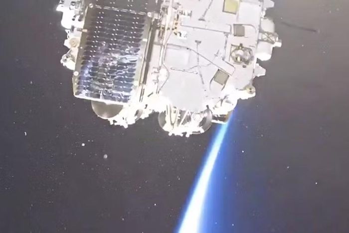 Vệ tinh Rassvet sau khi tách khỏi tên lửa Soyuz trong một vụ phóng. Ảnh: Bureau 1440.