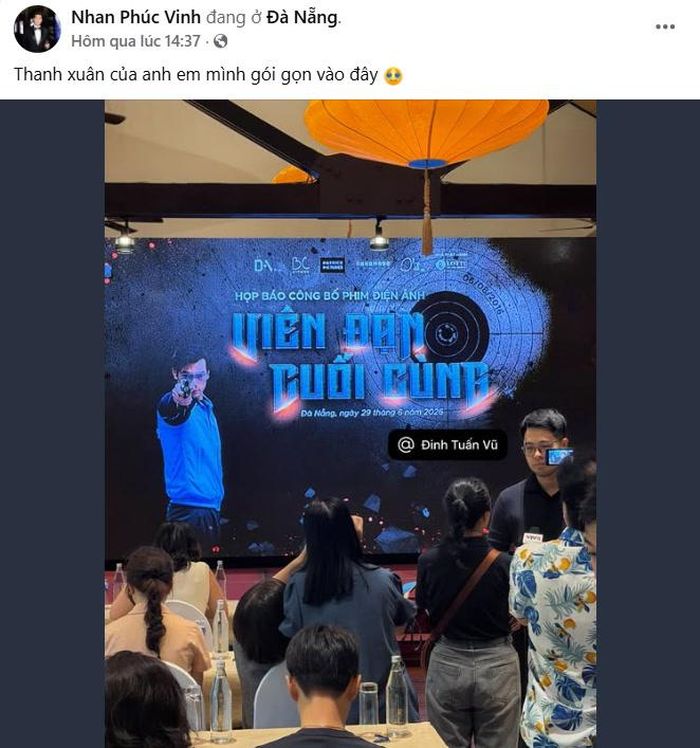 "Thanh xuân của anh em mình gói gọn vào đây" là cách Nhan Phúc Vinh nói về dự án mà anh cùng ê-kíp đã chờ đợi suốt nhiều năm.
