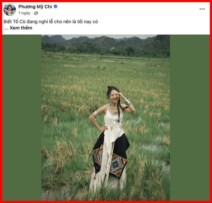 Hình ảnh về bộ trang phục khiến Phương Mỹ Chi vướng phải ồn ào.