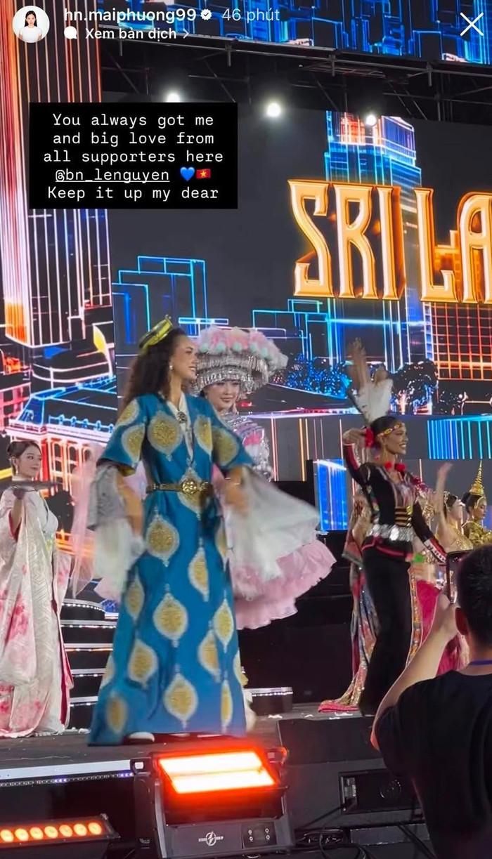 Mai Phương tuyên bố về tình cảm yêu mến dành cho Bảo Ngọc tại Miss World.