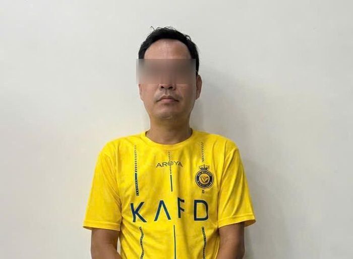 Bùi Văn Đại tại cơ quan công an (Ảnh: Công an cung cấp)