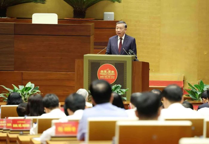 Tổng Bí thư, Chủ tịch nước Tô Lâm phát biểu chỉ đạo tại hội nghị. Ảnh: TTXVN