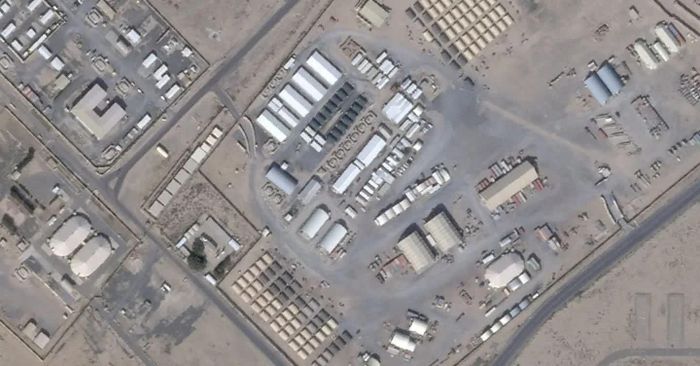 Căn cứ quân sự của Mỹ ở Kuwait. Ảnh: IRIB.