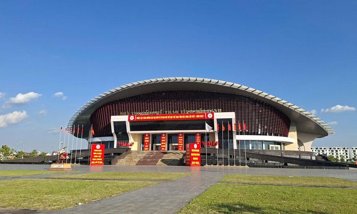 Nhà Thi đấu thể thao tỉnh Bắc Ninh - nơi diễn ra chương trình khai mạc Đại hội Thể dục thể thao tỉnh Bắc Ninh lần I năm 2026.