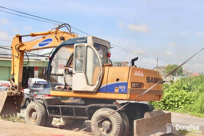 Phương tiện phục vụ triển khai thi công dự án. Ảnh: CTV