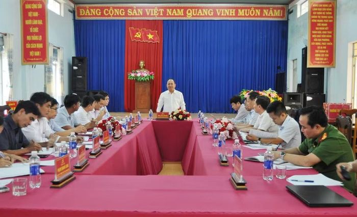  Quang cảnh buổi làm việc. Ảnh: P.D 