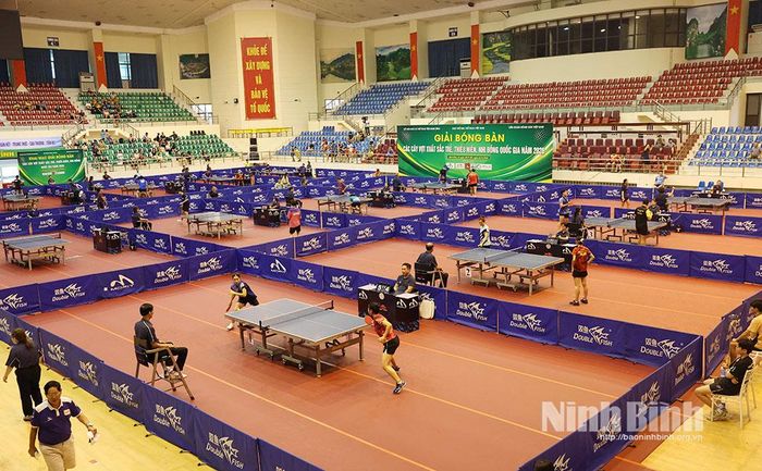 Quang cảnh ngày thi đấu cuối cùng của giải.
