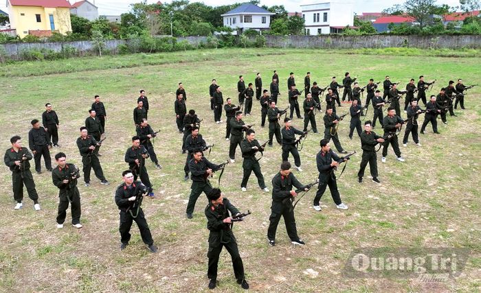 Trung đoàn Cảnh sát cơ động dự bị chiến đấu huấn luyện năm 2026 - Ảnh: N.Q.V