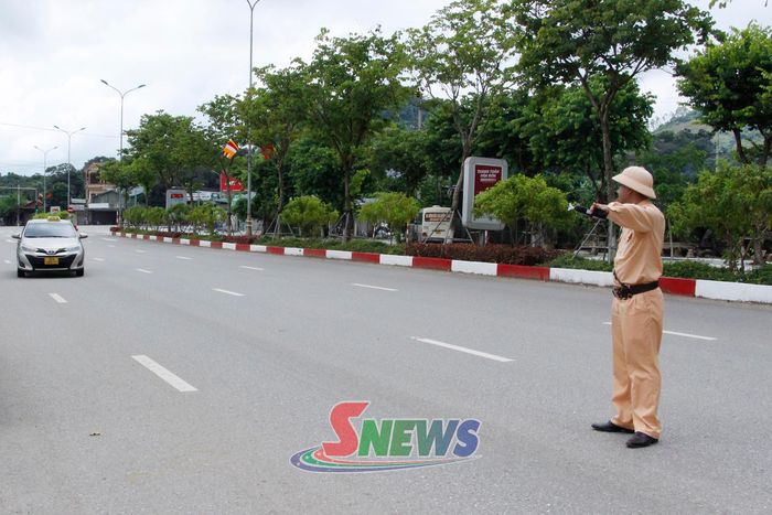 Phòng Cảnh sát giao thông tuần tra kiểm soát giao thông.