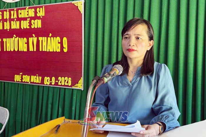 Đồng chí Trưởng ban Nội chính Tỉnh ủy phát biểu chỉ đạo tại buổi sinh hoạt.