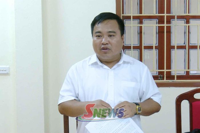 Đại diện Đoàn công tác của Ban Nội chính Tỉnh ủy phát biểu tại cuộc làm việc.