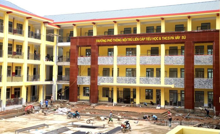 Trường PTNT Tiểu học và THCS Pà Vầy Sủ đã hoàn thành các hạng mục chính trước thềm năm học mới.