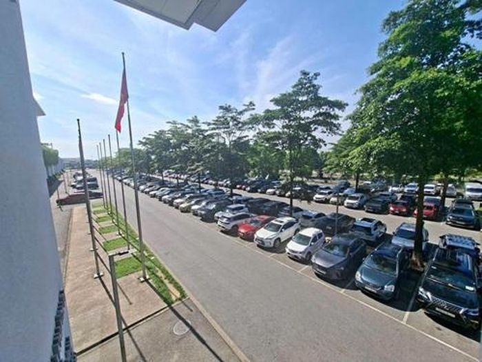 Phương án phân luồng tại Cảng Hàng không quốc tế Nội Bài bảo đảm an ninh, trật tự. Ảnh: Công an Nội Bài