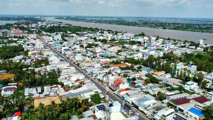 Châu Phú từng bước hoàn thiện quy hoạch, đầu tư hoàn thiện kế cấu hạ tầng hướng tới trở thành đô thị mới của tỉnh An Giang vào năm 2030. (Ảnh: Trung tâm DVTH xã Châu Phú)