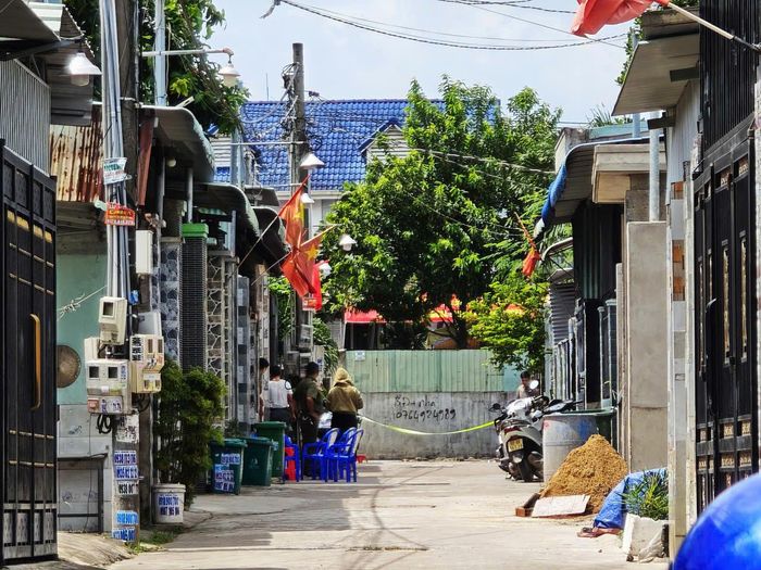 Hiện trường vụ án tại xã Bình Minh, TP Đồng Nai.