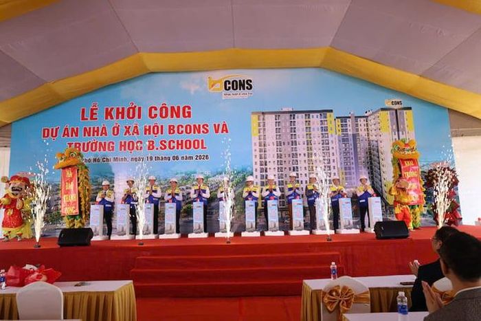  Tập đoàn Bcons khởi công dự án nhà ở xã hội tại Bcons City Life, phường Tân Uyên,mang đến hơn 800 căn hộ nhà ở xã hội cho người dân TP.HCM. 