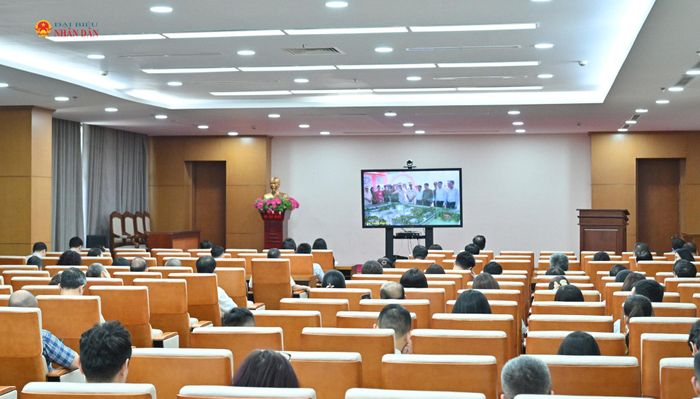 Các đại biểu dự hội nghị tại điểm cầu 35 Ngô Quyền, Hà Nội