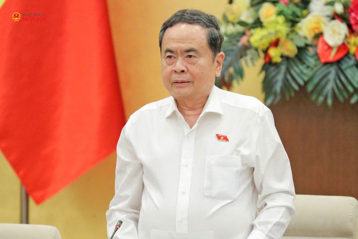Chủ tịch Quốc hội Trần Thanh Mẫn phát biểu khai mạc Phiên họp. Ảnh: Hồ Long