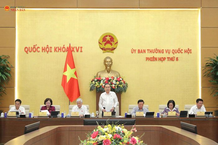 Chủ tịch Quốc hội Trần Thanh Mẫn phát biểu khai mạc Phiên họp. Ảnh: Hồ Long