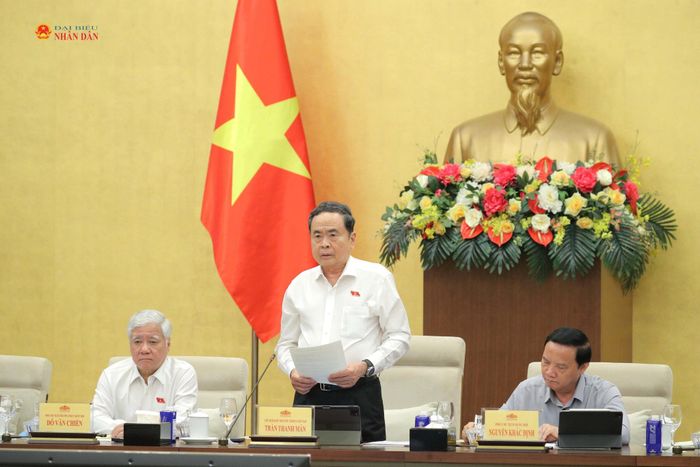 Chủ tịch Quốc hội Trần Thanh Mẫn phát biểu khai mạc Phiên họp. Ảnh: Hồ Long