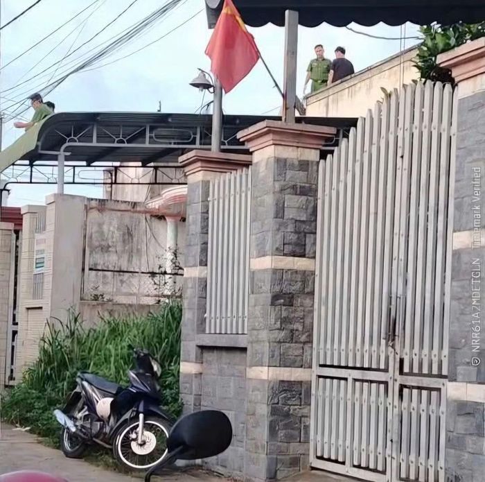 Nơi đối tượng đột nhập vào nhà nạn nhân.
