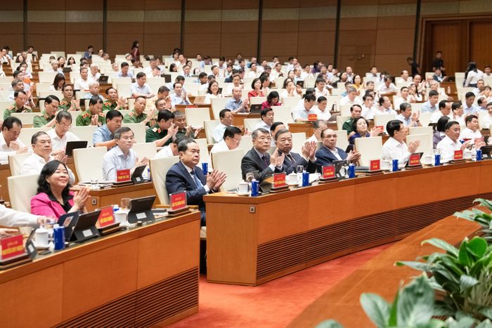 Tổng Bí thư, Chủ tịch nước Tô Lâm và các đại biểu dự Hội nghị. Ảnh: Lâm Hiển