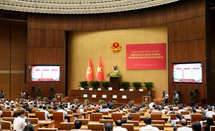 Quang cảnh Hội nghị tại Hội trường Diên Hồng, Nhà Quốc hội. Ảnh: Lâm Hiển