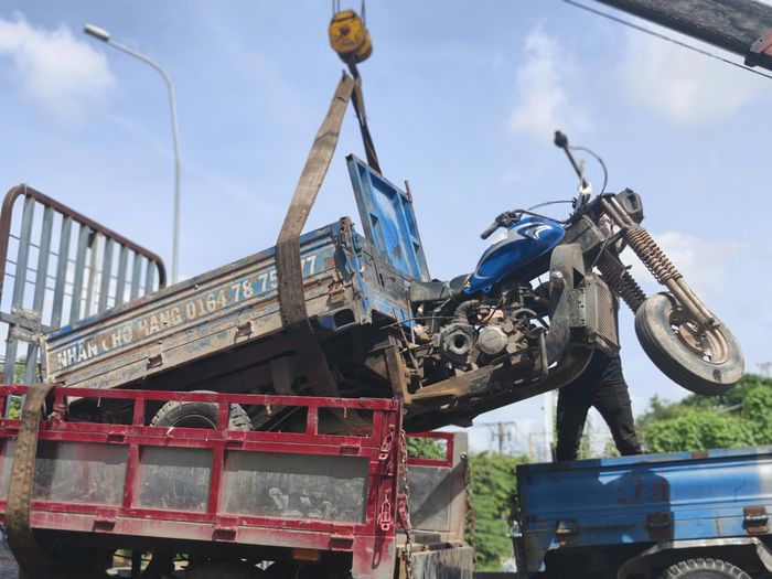 Các phương tiện bị tạm giữ.