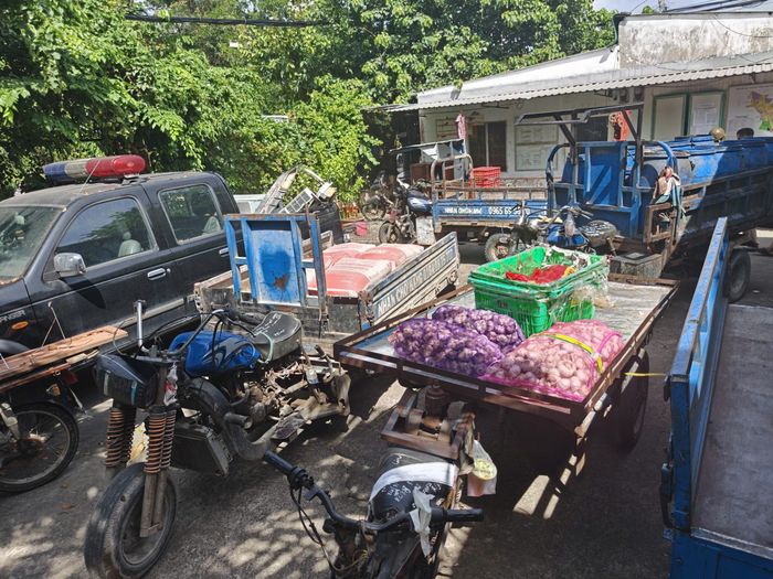 Loạt phương tiện bị xử lý.