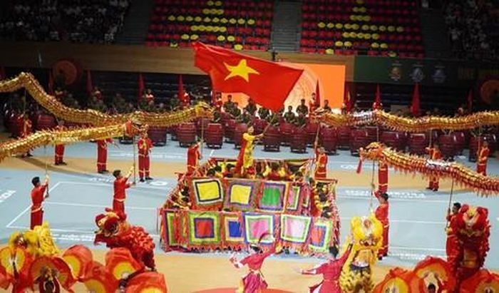 Các tiết mục trong lễ khai mạc.