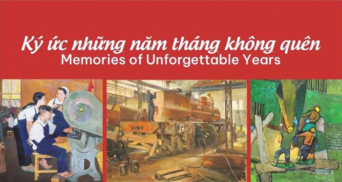 “Ký ức những năm tháng không quên”, quy tụ hơn 50 tác phẩm hội họa, đồ họa, điêu khắc với nhiều chất liệu như sơn dầu, sơn mài, lụa, bột màu, chì. Ảnh: BTC