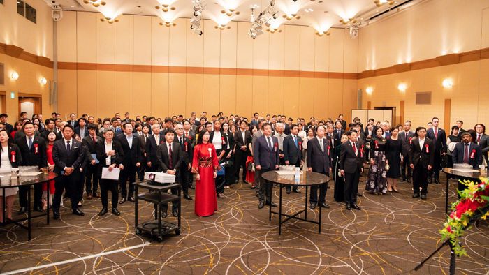 Toàn cảnh Lễ kỷ niệm 81 năm Quốc khánh Việt Nam tại Fukuoka với gần 200 đại biểu tham dự. Ảnh: Duy Hùng