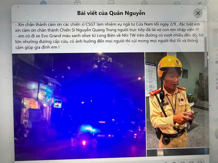 Câu chuyện giản dị được đưa lên mạng xã hội. Ảnh: Đức Tuấn