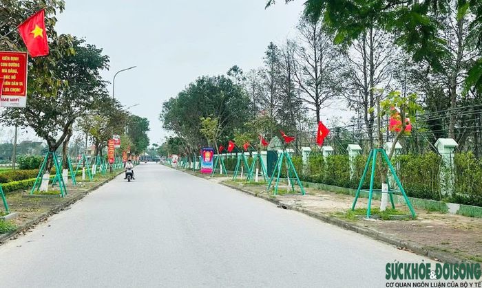 Đường về quê Bác hôm nay. Ảnh Song Hoàng
