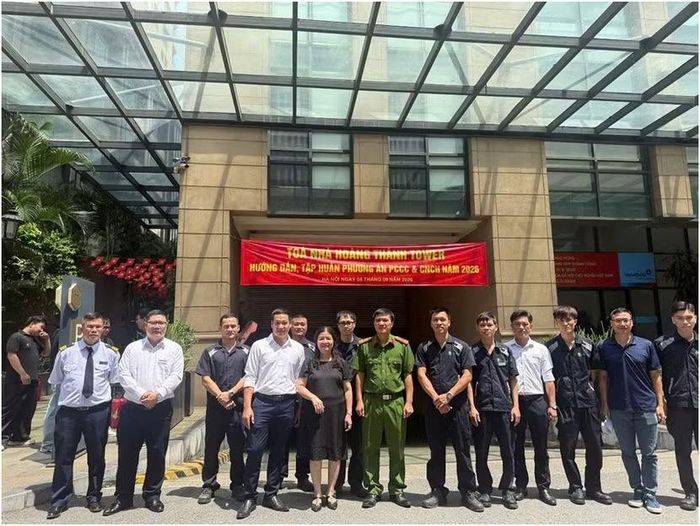 Các học viên tập huấn phương án PCCC và CNCH