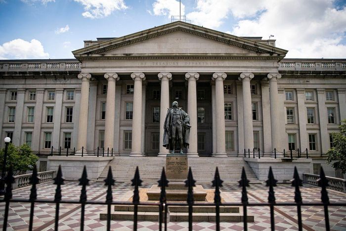  Trụ sở Bộ Tài chính Mỹ ở thủ đô Washington D.C. Ảnh: Reuters. 