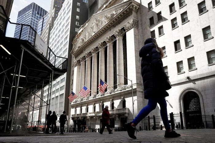  Sở Giao dịch Chứng khoán New York (NYSE) ở thành phố New York, Mỹ. Ảnh: Reuters.