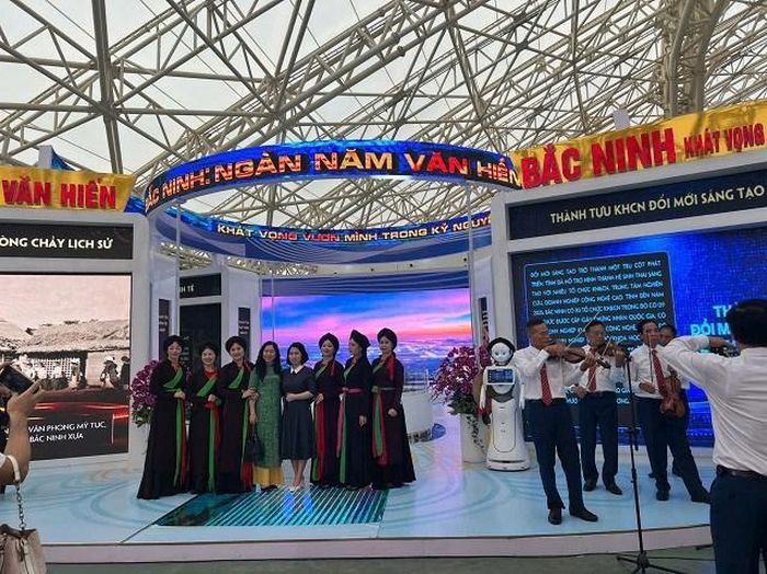 Gian hàng của UBND tỉnh Bắc Ninh tại Triển lãm thành tựu kinh tế - xã hội nhân dịp kỷ niệm 80 năm Ngày Quốc khánh (năm 2025)