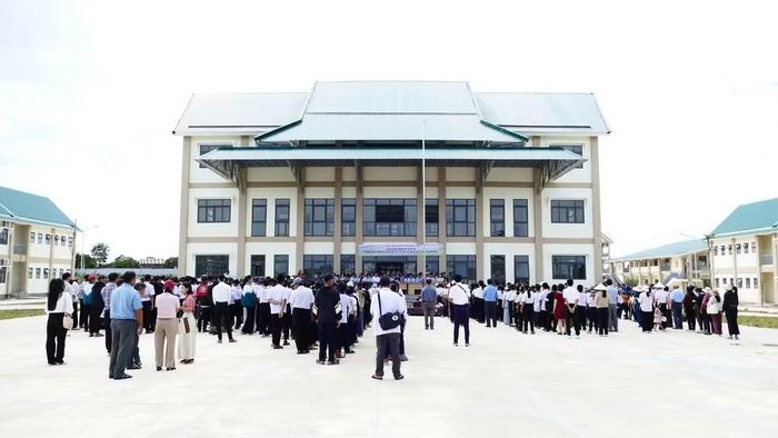 Trường phổ thông nội trú liên cấp tiểu học và trung học cơ sở xã Buôn Đôn sẵn sàng cho ngày khai giảng năm học mới 2026-2027. (Ảnh: CTV)