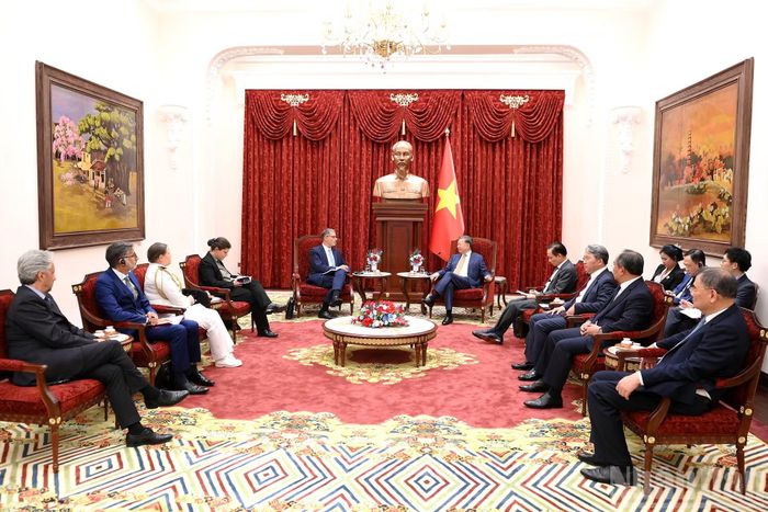 Quang cảnh cuộc tiếp.