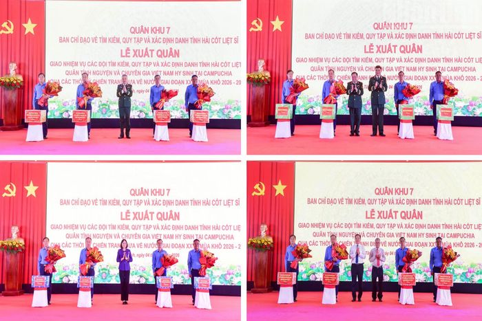 Thủ trưởng Quân khu 7 và lãnh đạo thành phố Đồng Nai tặng quà các Đội K.