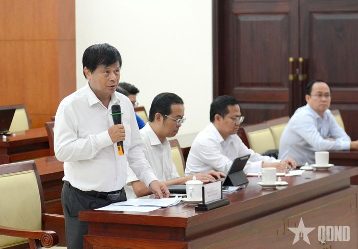  Đồng chí Trần Trọng Dũng, Phó chủ tịch Hội Nhà báo Việt Nam phát biểu.