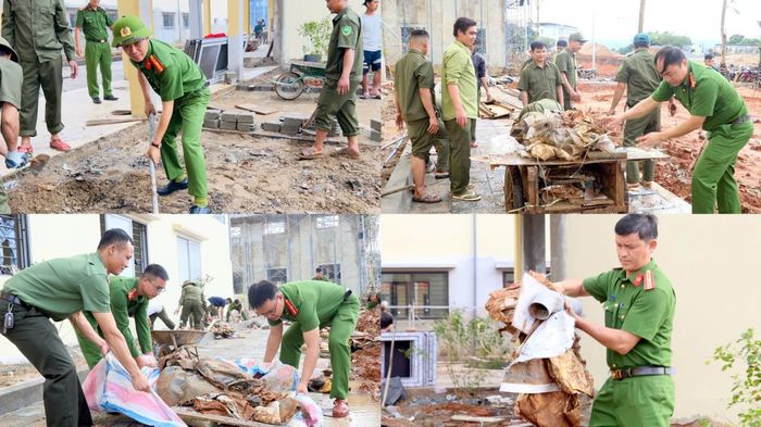 Làm sạch khuôn viên trường
